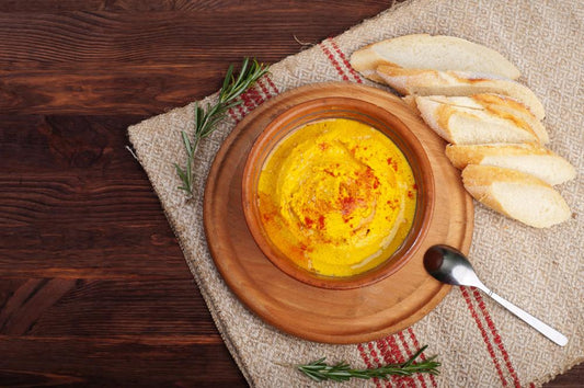 A Zesty Snack: Vibrant Turmeric Hummus